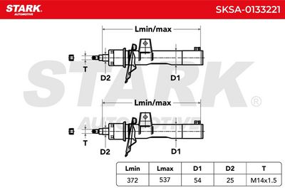 амортисьор STARK SKSA-0133221