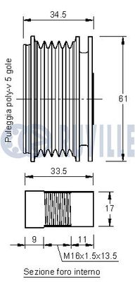 SISTEM ROATA LIBERA GENERATOR RUVILLE 542143 1