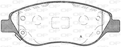 Комплект тормозных колодок, дисковый тормоз OPEN PARTS BPA0860.12 для FIAT TIPO