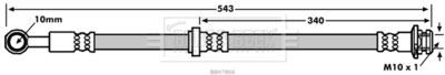 Brake Hose Borg & Beck BBH7866