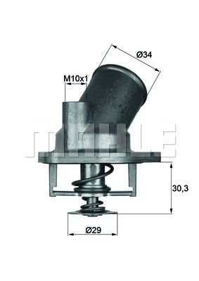 Termostat, kylvätska MAHLE TI 2 92