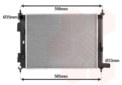 RADIATOR RACIRE MOTOR VAN WEZEL 83012726