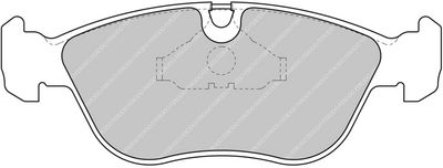 комплект спирачно феродо, дискови спирачки FERODO RACING FDS1285