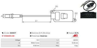 SENZOR NOX INJECTIE ADITIV AS-PL NOX9277 2