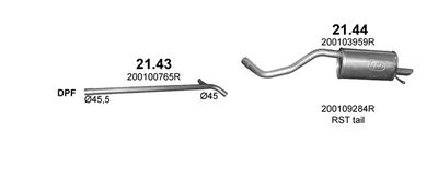 SISTEM DE ESAPAMENT POLMO POLMO40028