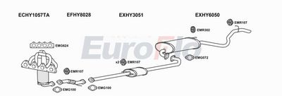 Układ wydechowy EUROFLO HYI30141001B