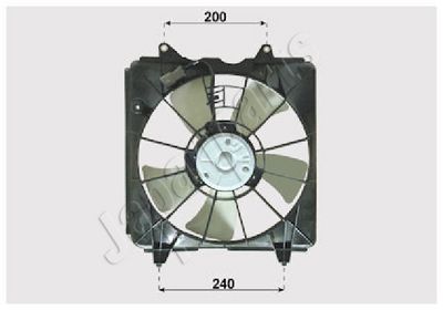 JAPANPARTS Ventiliatorius, radiatoriaus
