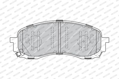 Remblokken set Voor (met slot), past: SUBARU IMPREZA 1.5/1.6 10.00-