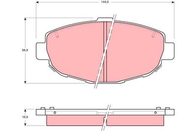 Комплект тормозных колодок, дисковый тормоз TRW GDB1184 для LEXUS SC