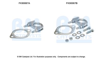 Монтажный комплект, катализатор BM CATALYSTS FK90067 для RENAULT SUPER
