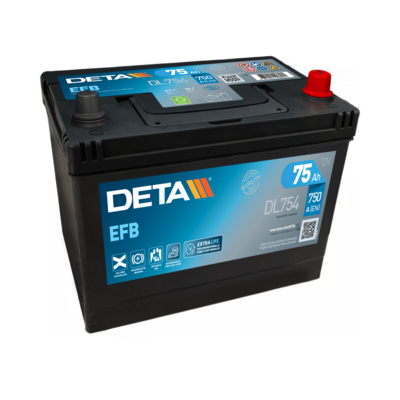DETA DL754 Аккумулятор  для MAZDA 6 (Мазда 6)