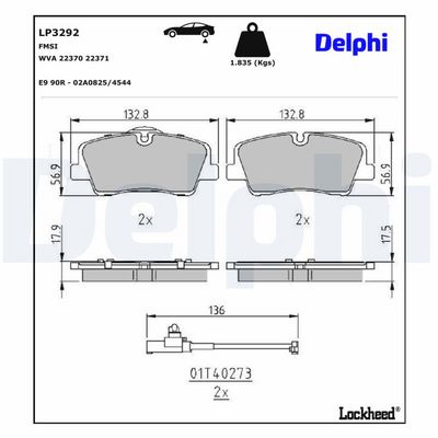 Remblokken set Achter , past: HYUNDAI H350 2.5D 04.15-