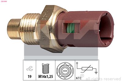 Czujnik, temperatura płynu chłodzącego KW 530 094