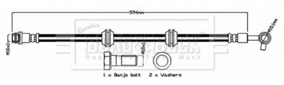 Brake Hose Borg & Beck BBH8735