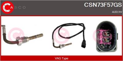 SENZOR TEMPERATURA GAZE EVACUARE