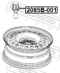 BOLT ROATA FEBEST 2085B001 1
