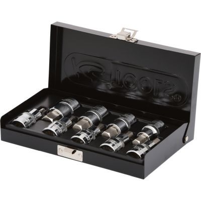 Ks Tools - Sada ktátkych nadstavcov IMBUS 1/2" 9ks