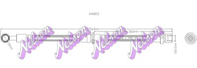 спирачен маркуч KAWE H4803
