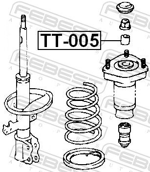 BUCSA DISTANTIER AMORTIZOR FEBEST TT005 1