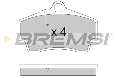 Комплект тормозных колодок, дисковый тормоз BREMSI BP3176 для PORSCHE CAYMAN