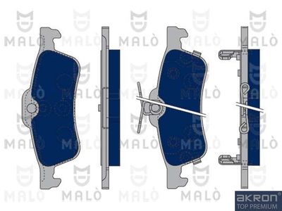 Комплект тормозных колодок, дисковый тормоз AKRON-MALÒ 1050039 для DAIHATSU CHARADE