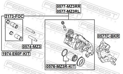 SUPORT ETRIER FEBEST 0577CBKR 1