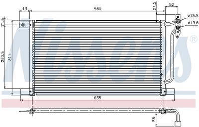 CONDENSATOR CLIMATIZARE NISSENS 94527 6