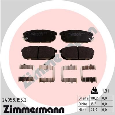 SET PLACUTE FRANA FRANA DISC ZIMMERMANN 240581552