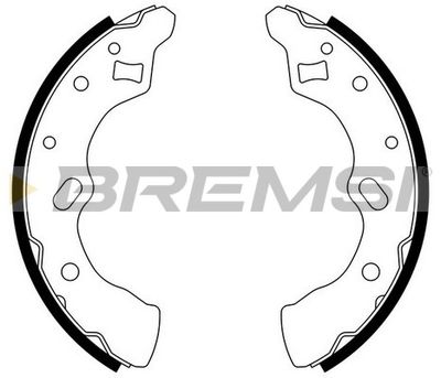 BREMSI GF0790 Ремкомплект барабанных колодок  для MAZDA 121 II (DB) 1.3 i 16V