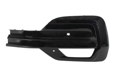 Voorbumper afdekking Voor Links (met parkeersensor gaten, plastic, zwart glanzend) past: VW TRANSPORTER T6 03.19-08.24
