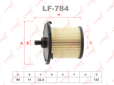 LF-784 LYNXauto Топливный фильтр
