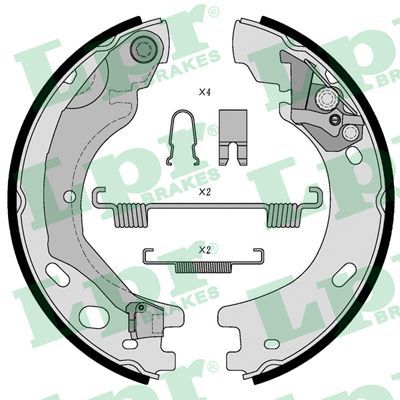 Brake Shoe Set, parking brake 01030