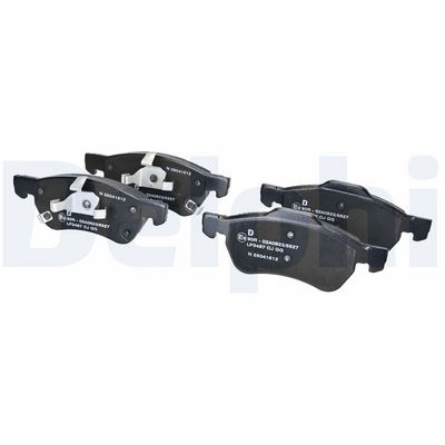 Remblokken set Voor (met een dempingskussen  zonder toevoegingen), past: MG MG 5, ZS 1.0/1.5/1.5H 03.12-