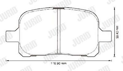 BREMSBELAGSATZ SCHEIBENBREMSE