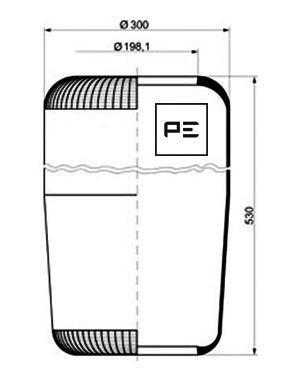 PE Automotive Federbalg, Luftfederung (084.017-70A)
