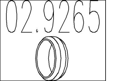 Pierścień uszczelniający tłumika MTS 02.9265 produkt