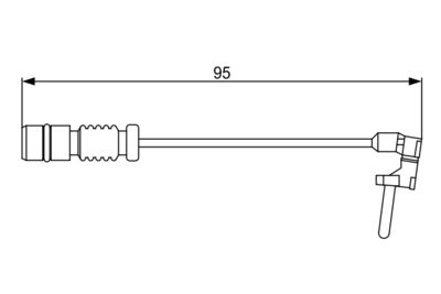 Warning Contact, brake pad wear 1 987 474 901