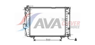 радиатор, охлаждане на двигателя AVA Clever Choice MSA2069