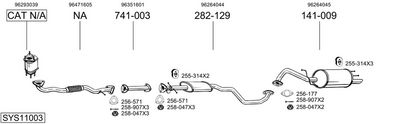 Изпускателна система BOSAL SYS11003