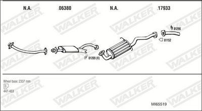 SISTEM DE ESAPAMENT WALKER MI65519
