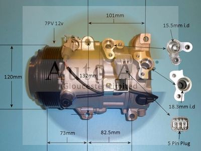 Compressor, air conditioning Auto Air Gloucester 14-0096P