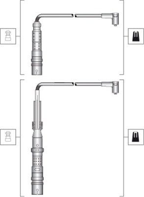 Комплект проводов зажигания MAGNETI MARELLI 941318111297 для VW BORA