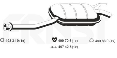 MITTELSCHALLDäMPFER ERNST 353007