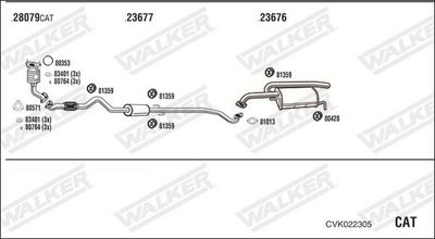 Изпускателна система WALKER CVK022305