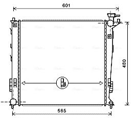 RADIATOR RACIRE MOTOR AVA QUALITY COOLING KAA2239