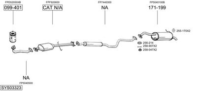 SISTEM DE ESAPAMENT BOSAL SYS03323