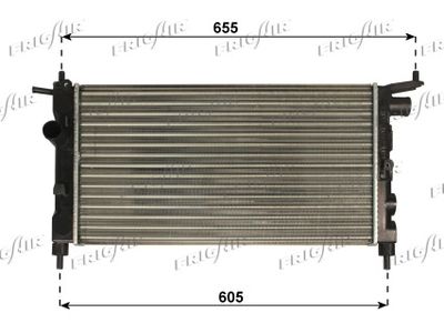 Радиатор, охлаждение двигателя FRIGAIR 0107.3010 для OPEL COMBO