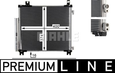 Конденсатор, кондиционер MAHLE AC 825 000P для ASTON MARTIN CYGNET