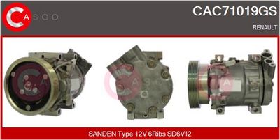 COMPRESOR CLIMATIZARE CASCO CAC71019GS