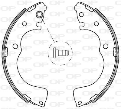 Комплект тормозных колодок OPEN PARTS BSA2091.00 для MAZDA MPV